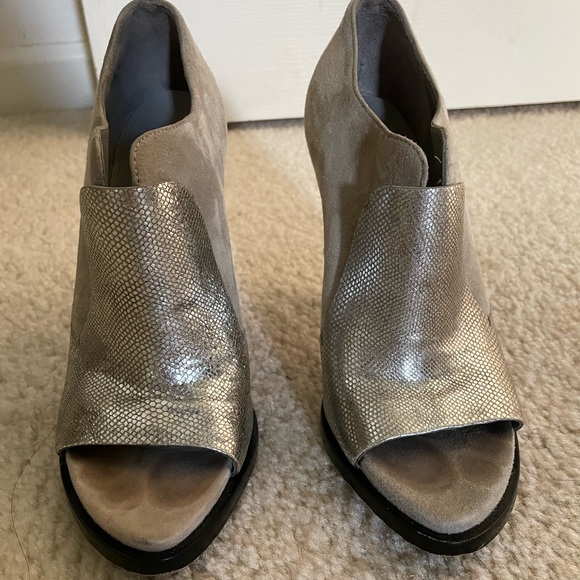 Alexander Wang Silver/Gray Suede Colorblock platform Pumps Sz 36/ US 5 - Picture 2 of 6